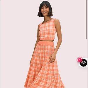 Kate Spade Plaid Sleeveless Sweater
